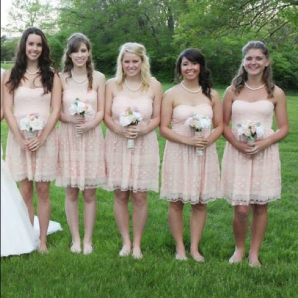 Blush strapless dress - Picture 2 of 2